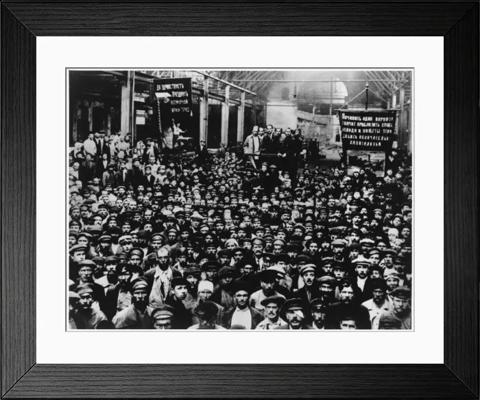 Framed Print : Russian Factory Workers Framed Print : Russian Factory Workers
