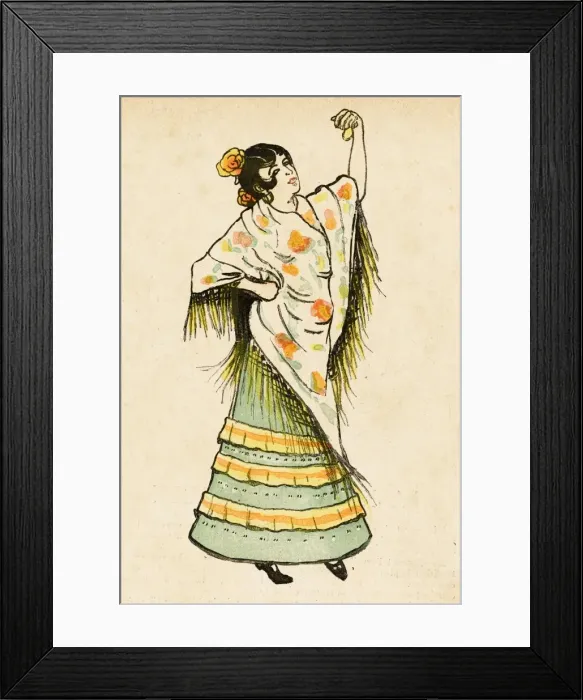 Framed Print : Leblanc as Carmen - 2 Framed Print : Leblanc as Carmen - 2