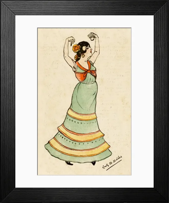 Framed Print : Leblanc as Carmen - 3 Framed Print : Leblanc as Carmen - 3