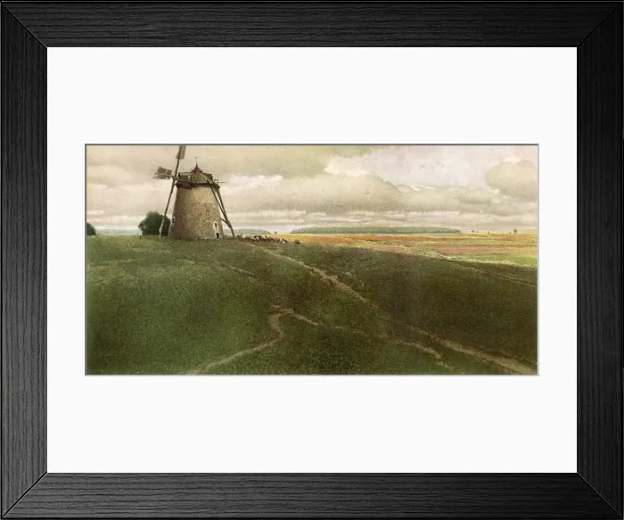 Framed Print : Windmill in Landscape Framed Print : Windmill in Landscape