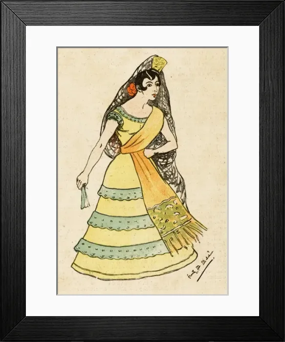 Framed Print : Leblanc as Carmen - 4 Framed Print : Leblanc as Carmen - 4