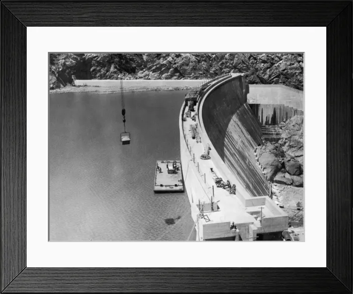 Framed Print : Burrinjuck Dam / 1930S Framed Print : Burrinjuck Dam / 1930S
