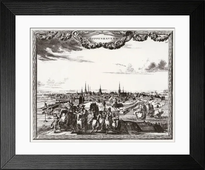 Framed Print : Copenhagen / Distant C1700 Framed Print : Copenhagen / Distant C1700