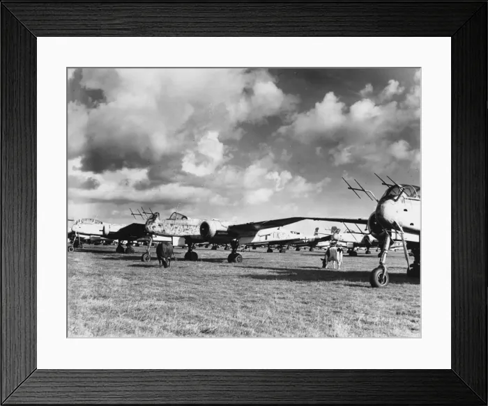 Framed Print : Captured Heinkel 219S