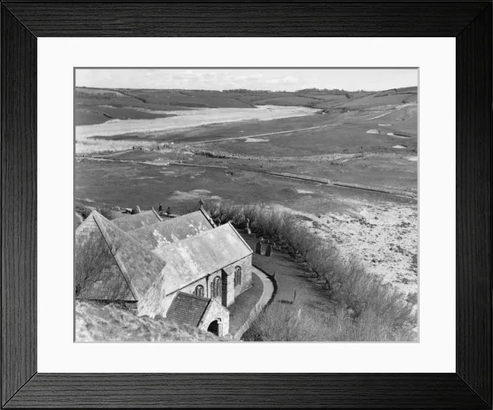 Framed Print : Gunwalloe Church / 1970S Framed Print : Gunwalloe Church / 1970S