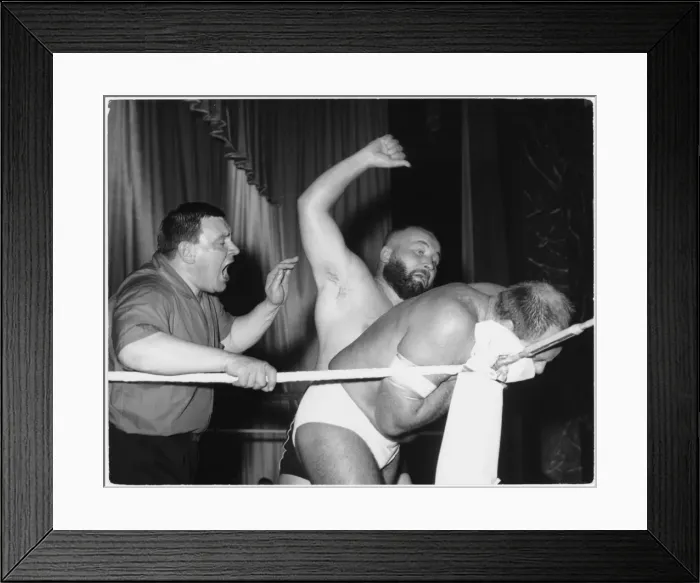 Framed Print : Wrestling Match Framed Print : Wrestling Match