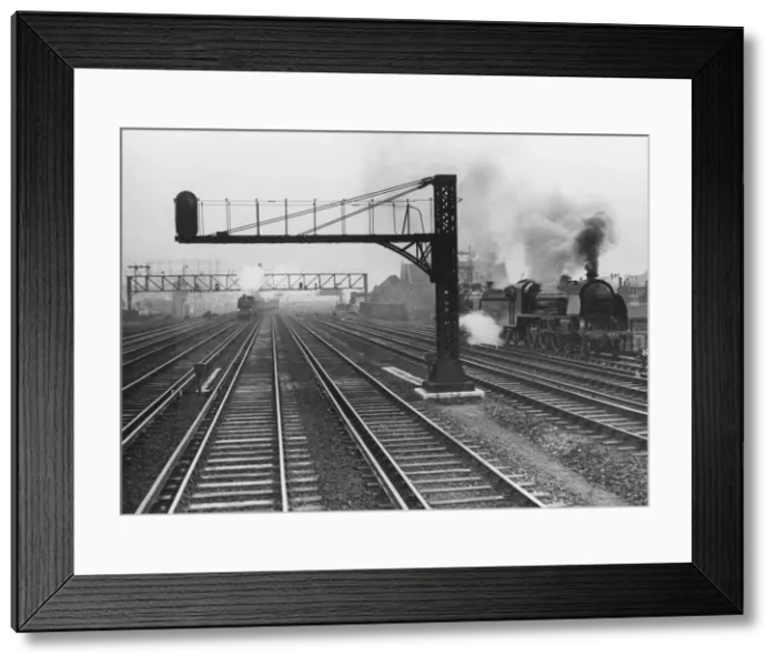 Framed Print : Steam Locos & Signals Framed Print : Steam Locos & Signals