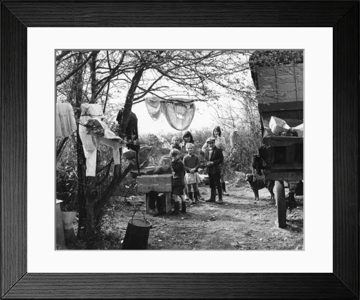 Framed Print : Gipsy Camp 1973 Framed Print : Gipsy Camp 1973