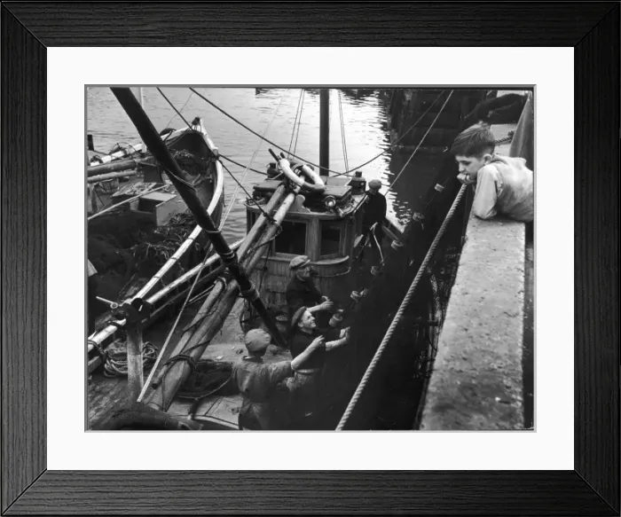 Framed Print : Whitby Fishermen Framed Print : Whitby Fishermen