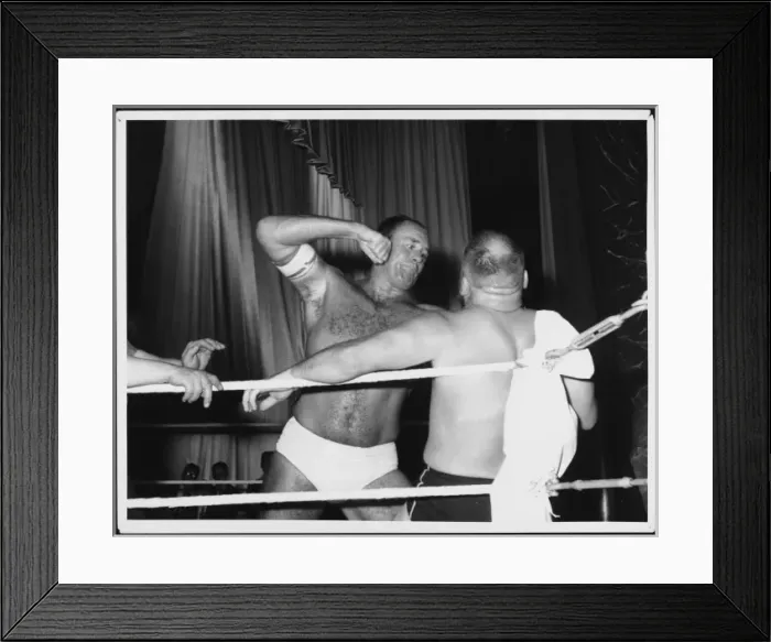 Framed Print : Wrestling Match Framed Print : Wrestling Match