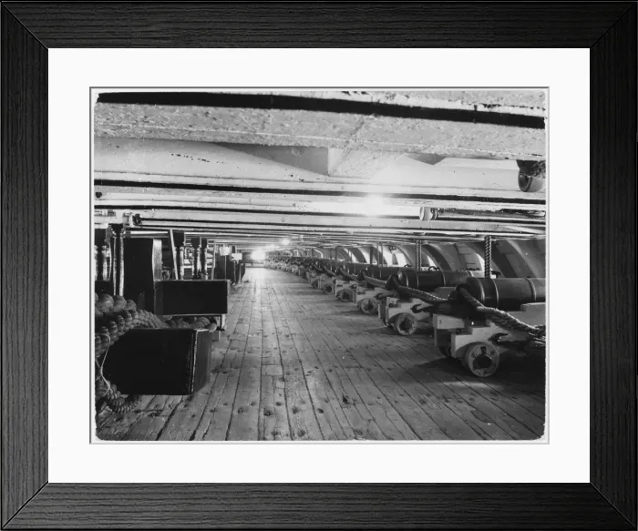 Framed Print : The Gun Deck Framed Print : The Gun Deck