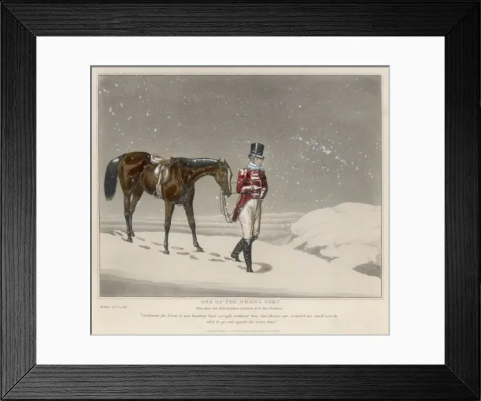 Framed Print : Hunting in the Snow 2 / 2 Framed Print : Hunting in the Snow 2 / 2