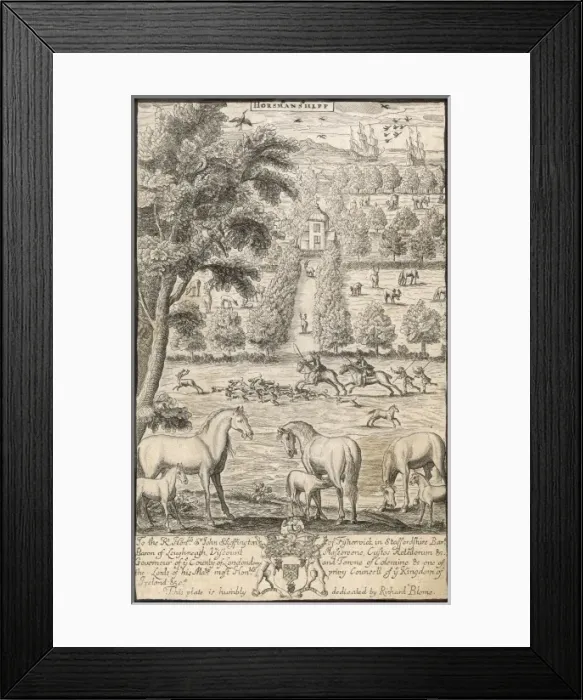 Framed Print : Horsemanship / Blome Framed Print : Horsemanship / Blome