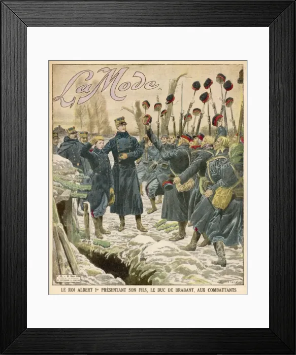 Framed Print : Belgian Prince and Army Framed Print : Belgian Prince and Army