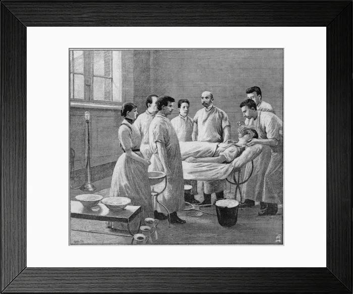 Framed Print : Patient under Anaestheti Framed Print : Patient under Anaestheti