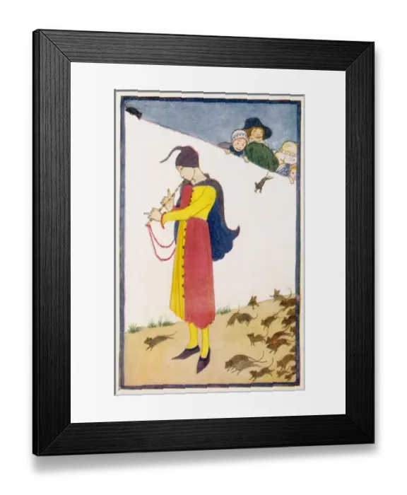 Framed Print : Pied Piper of Hamelin Framed Print : Pied Piper of Hamelin