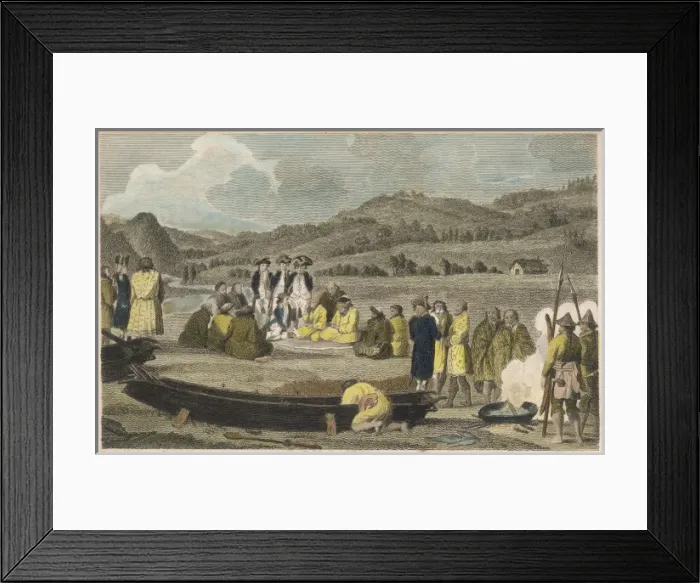 Framed Print : Russia / La Perouse / Langle Framed Print : Russia / La Perouse / Langle