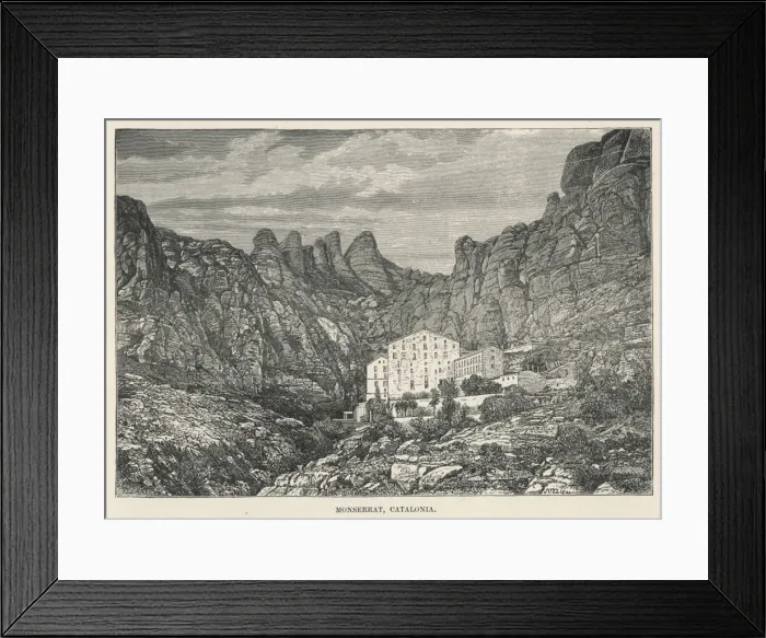 Framed Print : Spain / Montserrat C1880 Framed Print : Spain / Montserrat C1880