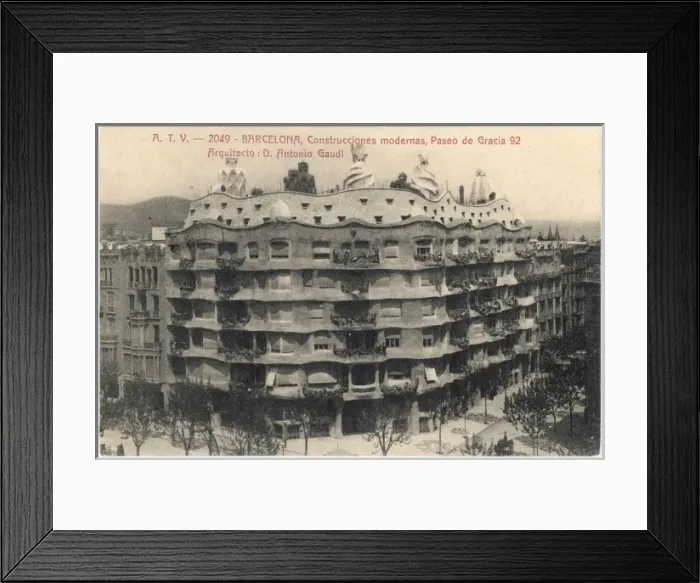 Framed Print : Spain / Barcelona 1914 Framed Print : Spain / Barcelona 1914