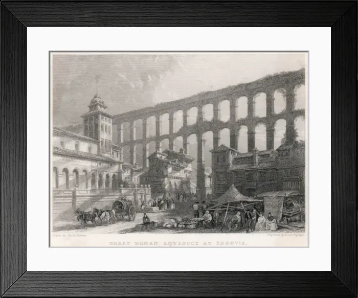 Framed Print : Spain / Segovia Aqueduct Framed Print : Spain / Segovia Aqueduct