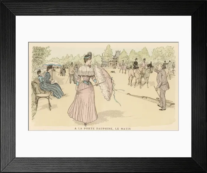 Framed Print : Parisienne with Parasol Framed Print : Parisienne with Parasol