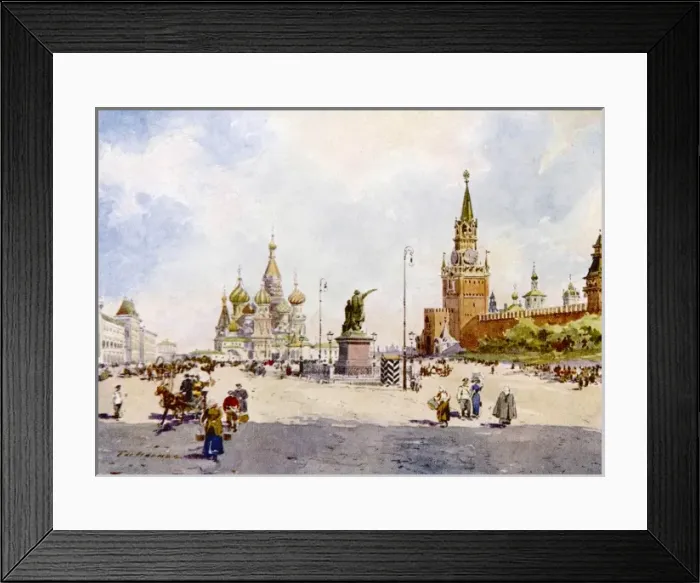 Framed Print : Moscow / Red Square 1913 Framed Print : Moscow / Red Square 1913