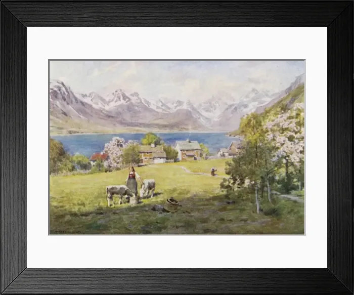 Framed Print : Norway / Romsdal 1914 Framed Print : Norway / Romsdal 1914