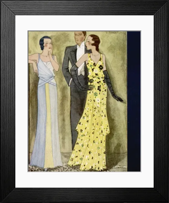 Framed Print : Evening Wear 1931 Framed Print : Evening Wear 1931