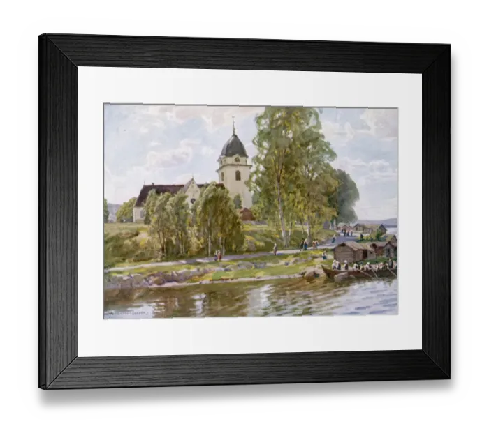 Framed Print : Sweden / Rattvik Sunday Framed Print : Sweden / Rattvik Sunday