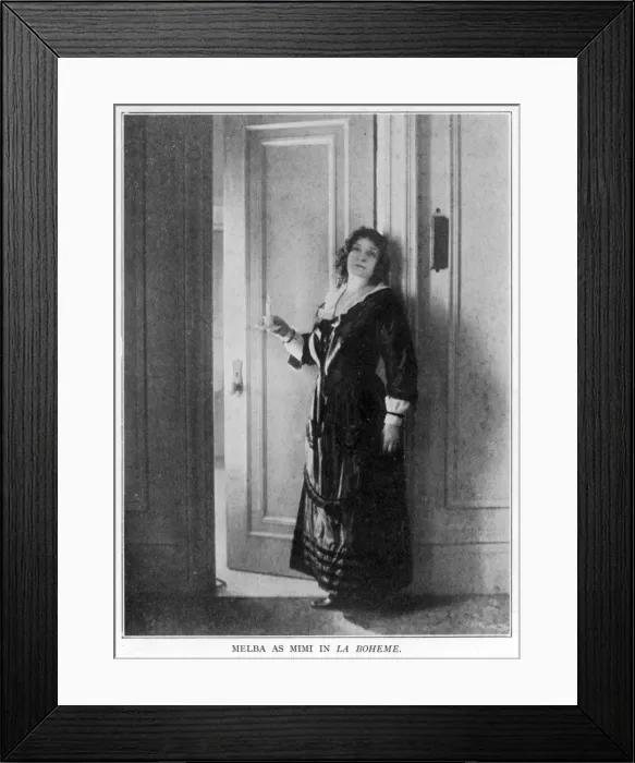 Framed Print : Puccini / Boheme / Melba Framed Print : Puccini / Boheme / Melba