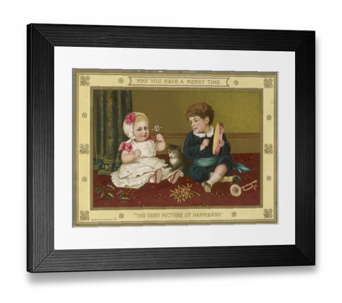 Framed Print : Two Children Make Music Framed Print : Two Children Make Music