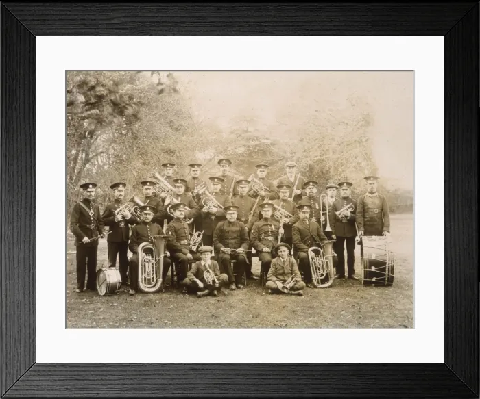 Framed Print : Brass Band Photo 1900 Framed Print : Brass Band Photo 1900