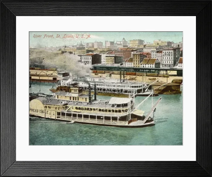 Framed Print : USA / St Louis / River Front Framed Print : USA / St Louis / River Front