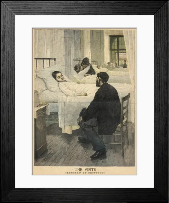 Framed Print : Visiting Time 1893 Framed Print : Visiting Time 1893