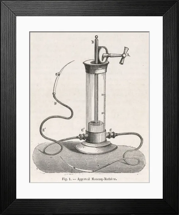 Framed Print : Transfusion Apparatus