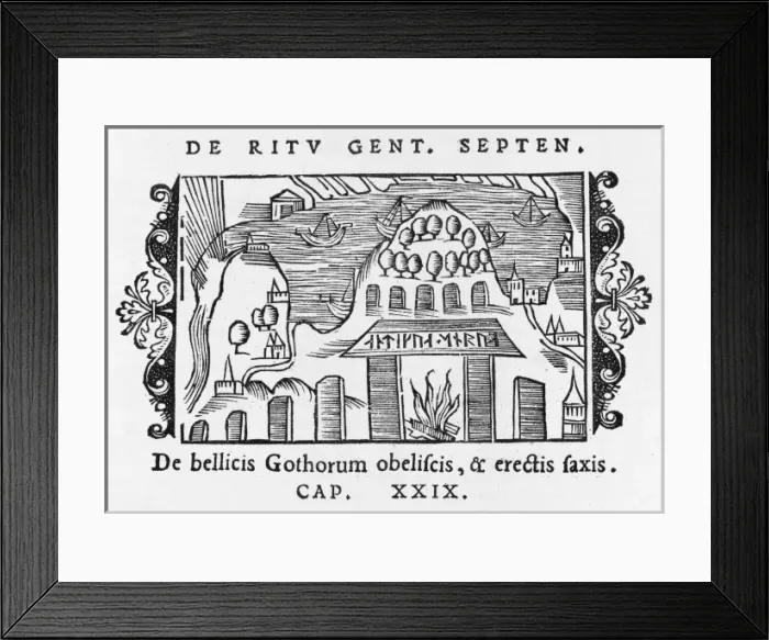 Framed Print : Standing Stones / Sweden Framed Print : Standing Stones / Sweden