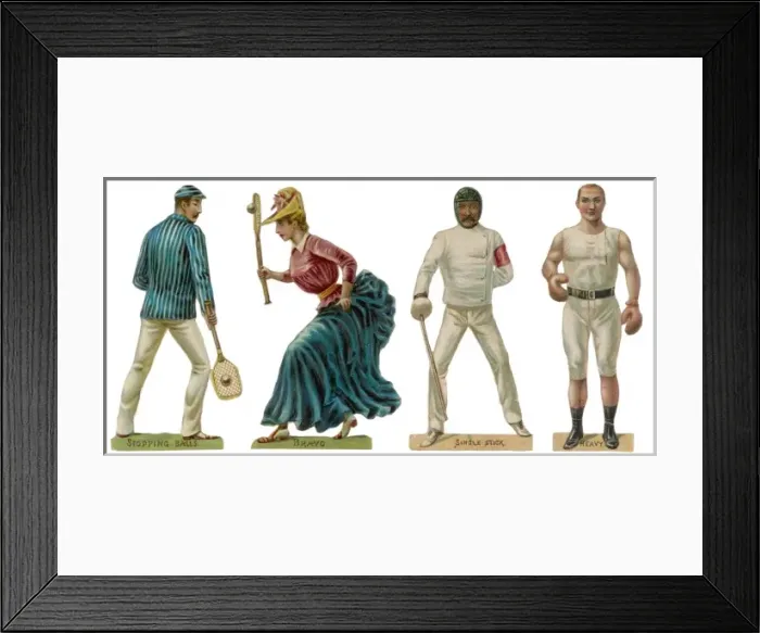 Framed Print : 4 Sporty Victorians Framed Print : 4 Sporty Victorians