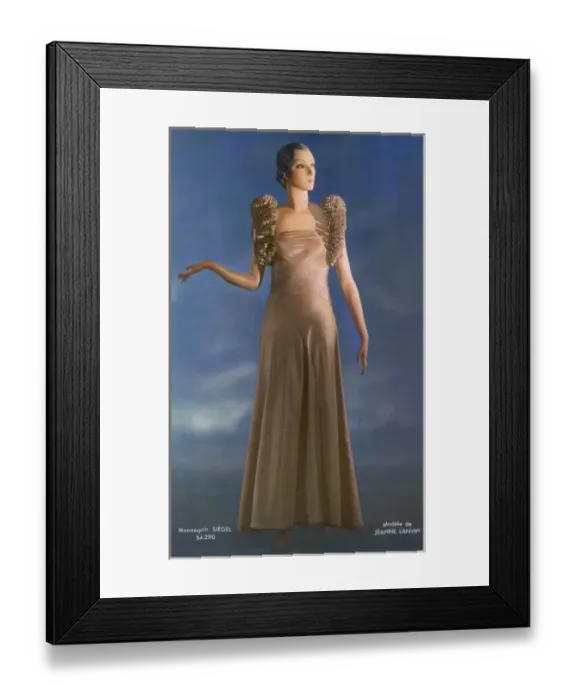 Framed Print : Gown with Ruff Straps Framed Print : Gown with Ruff Straps