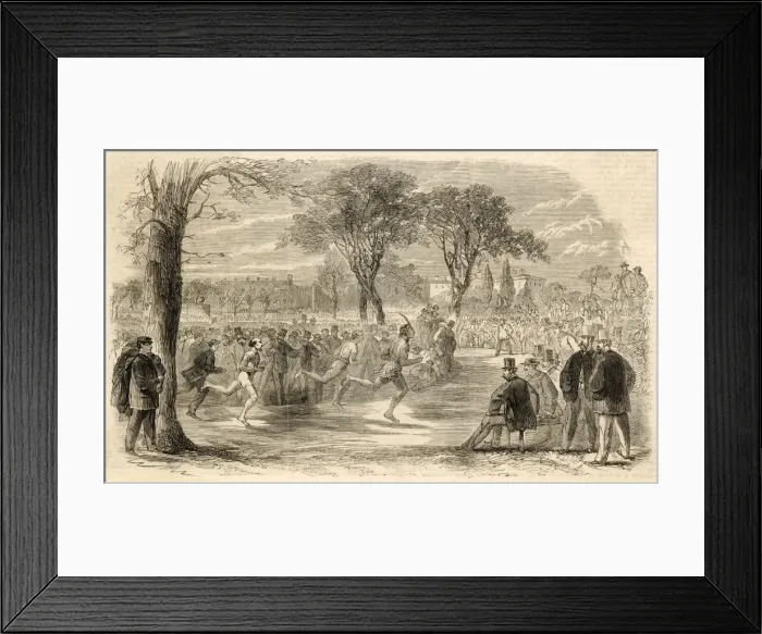 Framed Print : Deerfoot V Jackson 1861 Framed Print : Deerfoot V Jackson 1861