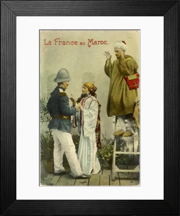 Framed Print : French Welcomed by Some Framed Print : French Welcomed by Some