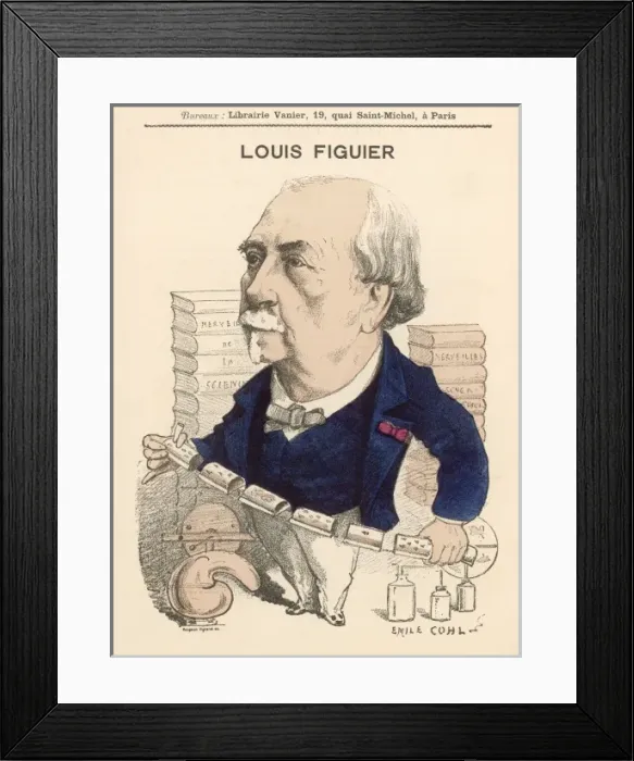 Framed Print : Louis Figuier (Cohl) Framed Print : Louis Figuier (Cohl)