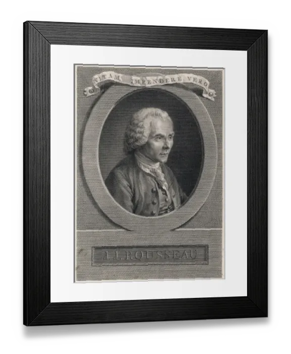 Framed Print : Jj Rousseau / Le Jeune Framed Print : Jj Rousseau / Le Jeune