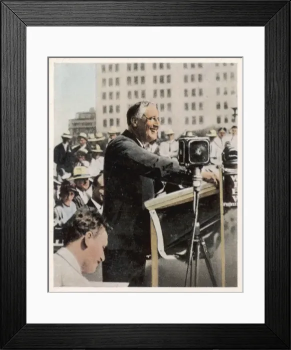 Framed Print : Fd Roosevelt / Nachkriegsz Framed Print : Fd Roosevelt / Nachkriegsz