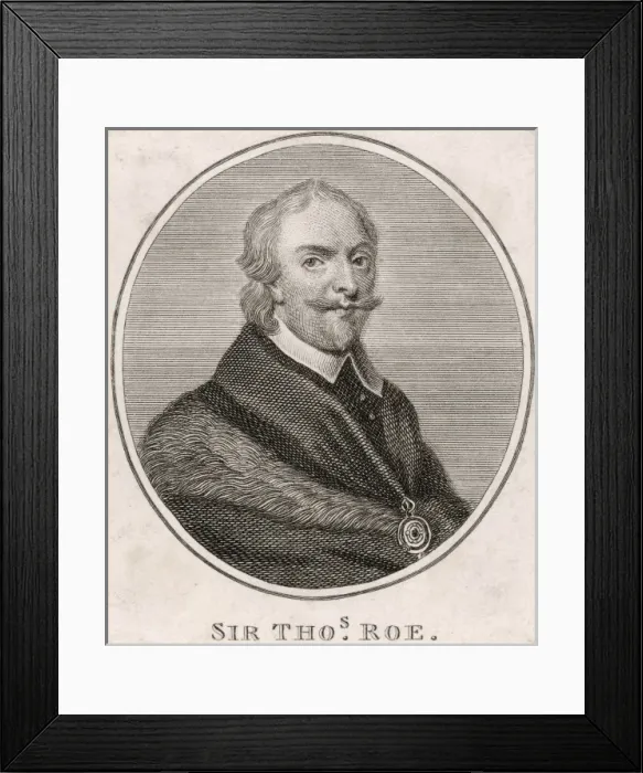Framed Print : Sir Thomas Roe / Oval Eng Framed Print : Sir Thomas Roe / Oval Eng