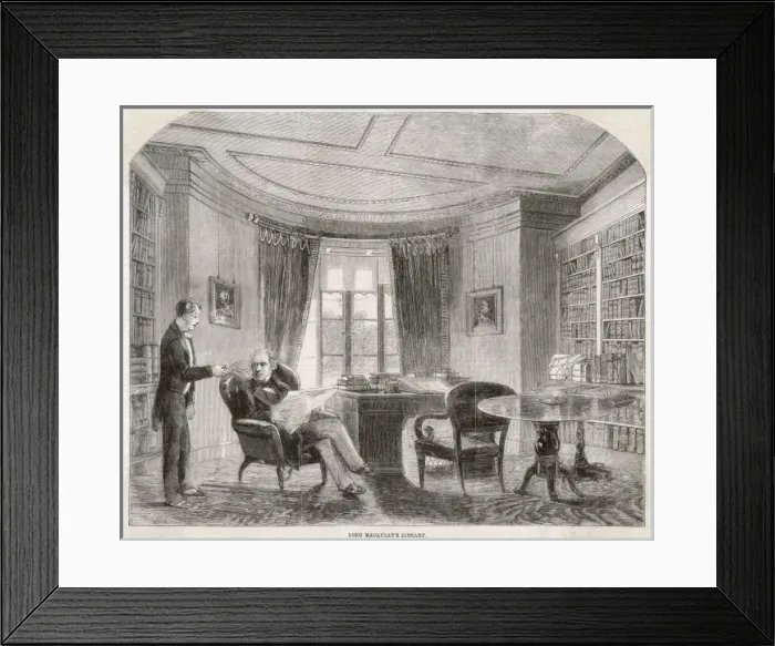 Framed Print : Macaulay in his Library Framed Print : Macaulay in his Library