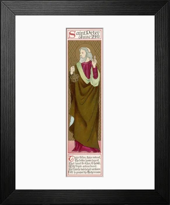 Framed Print : Saint Peter, Pope Framed Print : Saint Peter, Pope