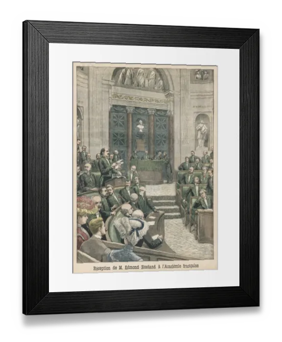 Framed Print : E Rostand / Pjournal 1903 Framed Print : E Rostand / Pjournal 1903