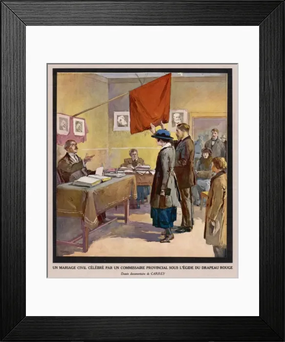 Framed Print : Russia / 1921 / Marriage Framed Print : Russia / 1921 / Marriage