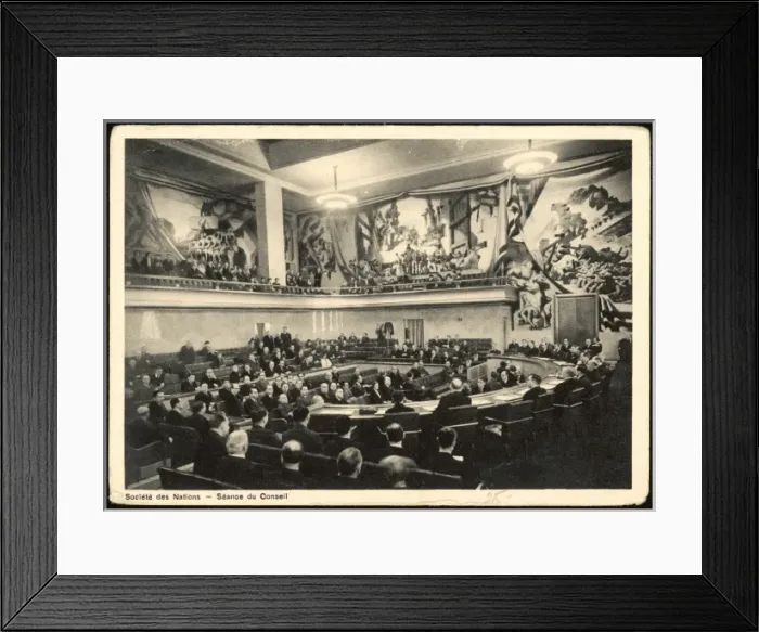 Framed Print : League of Nations / 1938 Framed Print : League of Nations / 1938