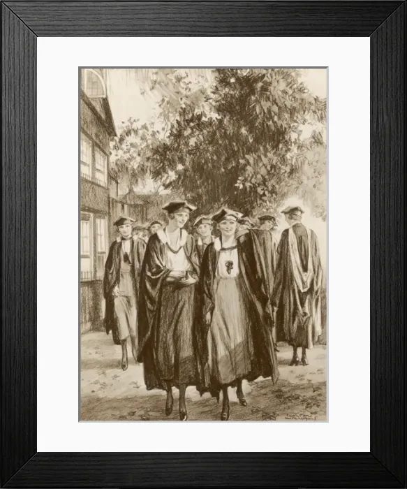 Framed Print : Oxford Uni Somerville Framed Print : Oxford Uni Somerville